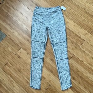GymShark Gray Fleur Textured Leggings